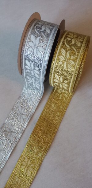 Żakard metalizowany 10-153 BRATEK 3,5 cm