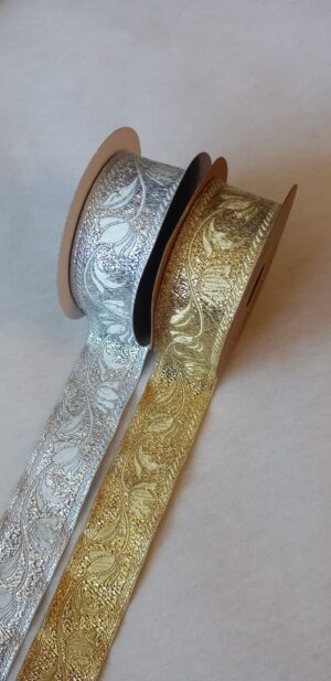 Żakard metalizowany 10-153 TULIPAN 3,5 cm