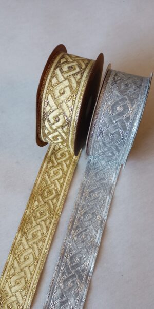 Żakard metalizowany 10-153 WARKOCZ  3,5 cm