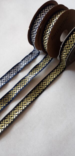 Taśma żakardowa 10-154 WARKOCZ 1,5 cm